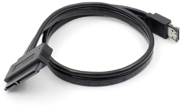 Alt view image 4 of 7 - xiwai Dual Power 12V and 5V eSATAp Power USB 2.0 Combo ESATA to 22Pin SATA Cable 50cm for 2.5" 3.5" Hard Disk Drive