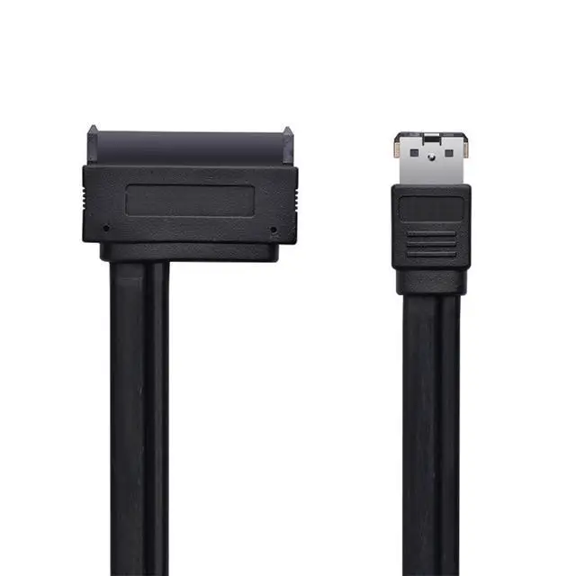 Alt view image 5 of 7 - xiwai Dual Power 12V and 5V eSATAp Power USB 2.0 Combo ESATA to 22Pin SATA Cable 50cm for 2.5" 3.5" Hard Disk Drive