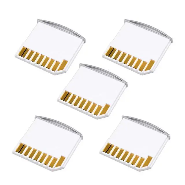 Alt view image 7 of 7 - xiwai 5pcs/lot Micro SD TF to SD Card Kit White Mini Adaptor for Extra Storage compatibled with MacBook Air/Pro/Retina
