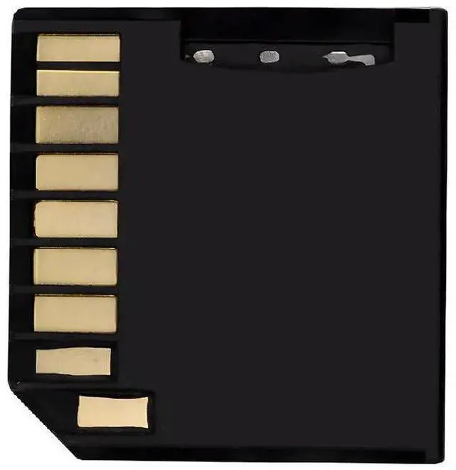Main image of xiwai Memory Card Micro SD TF to SD Card Socket Adapter for Mac Laptop | Black Card Kit Low Profile Short Body for Extra Storage