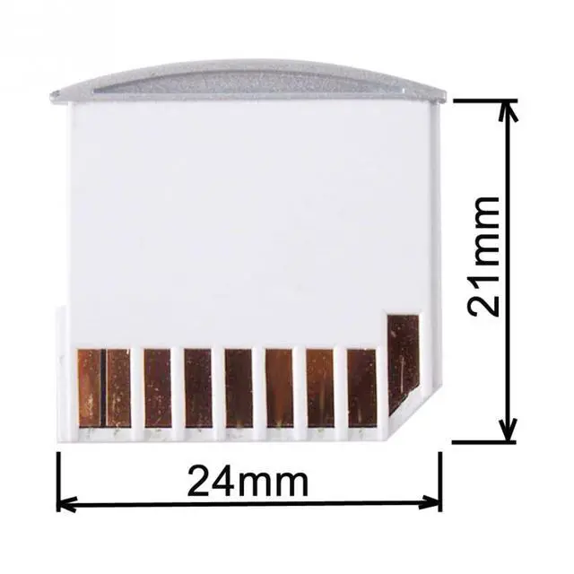 Alt view image 3 of 7 - xiwai Micro SD TF to SD Card Kit White Mini Adaptor for Extra Storage compatibled with MacBook Air/Pro/Retina