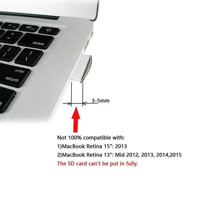 Alt view image 2 of 7 - xiwai Micro SD TF to SD Card Kit White Mini Adaptor for Extra Storage compatibled with MacBook Air/Pro/Retina