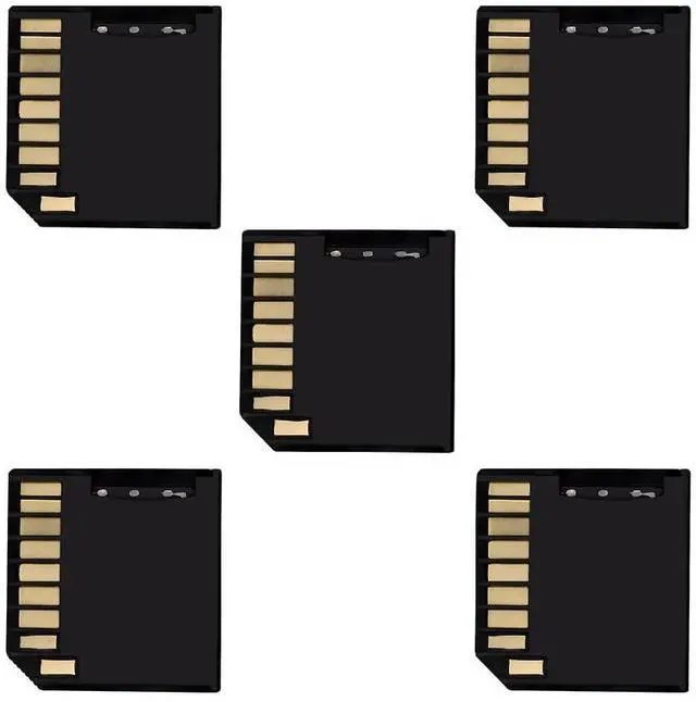 Main image of xiwai 5pcs/lot Micro SD TF to SD Card Socket Adapter for Mac Laptop | Memory Card Black Card Kit Low Profile Short Body for Extra Storage