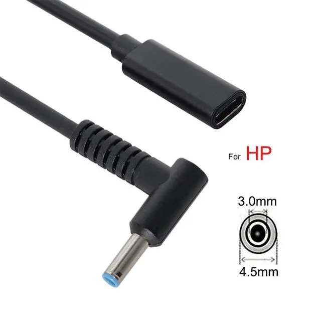 Alt view image 6 of 7 - JSER Type C USB-C Female Input to DC 4.5x3.0mm Power PD DC 20V 65W Charge Cable fit Compatible for Laptop 18-20V (4.5x3.0mm)