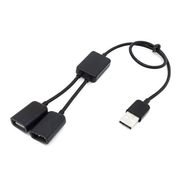 Alt view image 4 of 7 - xiwai USB 2.0 Splitter Y Cable USB Type-A Male 1 to 2 Female Dual Ports Hub Extension Cord Bus Power Split Adapter for Laptop Desktop PC Mouse Flash Disk