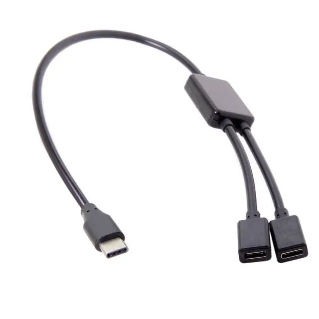 Alt view image 6 of 7 - xiwai USB 2.0 Splitter Y Cable USB Type-C 1-to-2 USB-C Female Hub Cable 480Mbps Split Adapter for Laptop PC Mouse Flash Disk