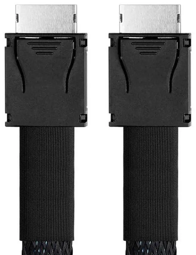 Main image of xiwai OCuLink SFF-8611 4i to SFF-8611 PCI-Express Data Active Cable 100cm | PCIe OCuLink Connector Braided Cord for External Graphics Card Dock SSD eGPU