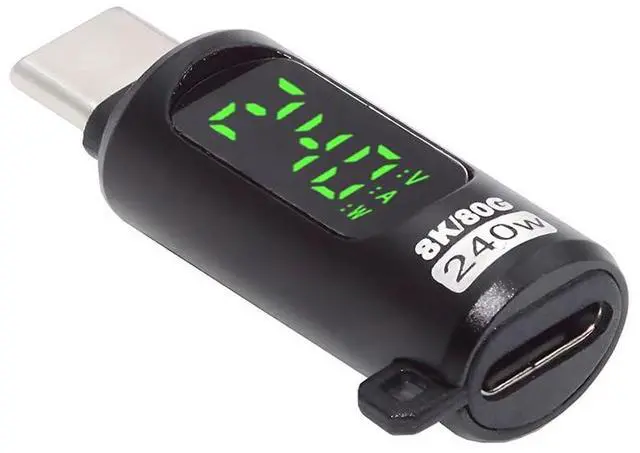 Main image of xiwai 240W 80Gbps USB5.0 Male to Female Extension Adapter Power with Smart LED Digital Display 8K 5K Compatible with USB4.0 Thunderbolt3/4/5