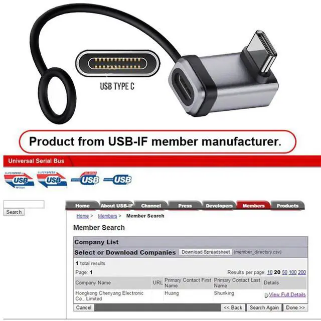 Alt view image 7 of 7 - xiwai 90 Degree Up Down Angled USB5.0 80Gbps Male to Female USB C Extension Adapter with Strap Tether Lanyard Keychain 240W 16K 8K 5K Compatible with USB4.0 Thunderbolt3/4/5