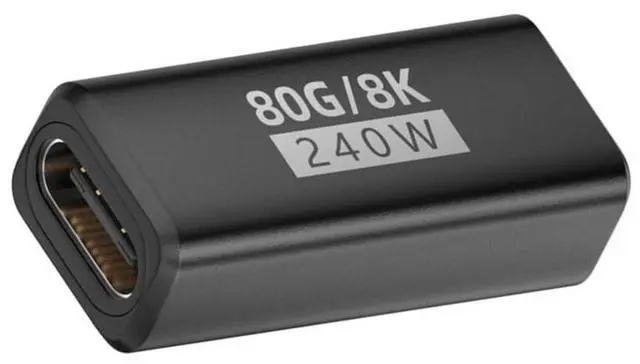 Main image of xiwai USB5.0 80Gbps 240W Extension Adapter Type C Female to Female with 16K 8K 5K Compatible with USB4.0 Thunderbolt3/4/5