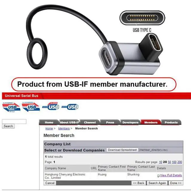 Alt view image 7 of 7 - xiwai 90 Degree Angled USB5.0 80Gbps Female to Female USB C Extension Adapter with Strap Tether Lanyard Keychain 240W 16K 8K 5K Compatible with USB4.0 Thunderbolt3/4/5
