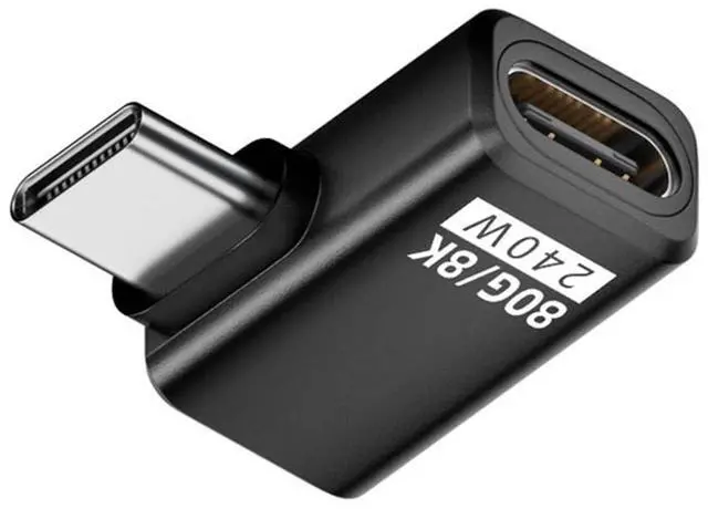 Main image of xiwai USB5.0 Extension Adapter 80Gbps Male to Female Left Right Angled with 240W 16K 8K 5K Compatible with USB4.0 Thunderbolt3/4/5