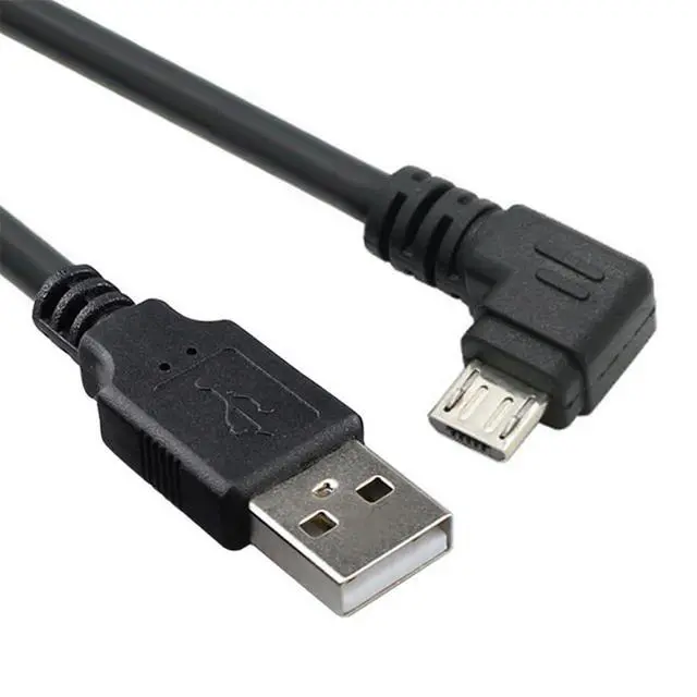 Alt view image 2 of 7 - JSER Right Angled 90 Degree Micro USB 2.0 Type 5Pin to USB 2.0 Type-A Data Charge Cable 480Mbps Data for Phone Tablet Computer Camera (10cm)
