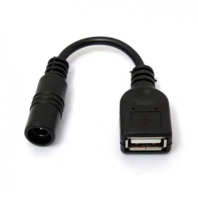 Alt view image 2 of 5 - JSER 5V USB Female to DC Power Jack 5.5x2.1mm Charge Adpter Cable Compatible for Cell Phone & Tablet & Light
