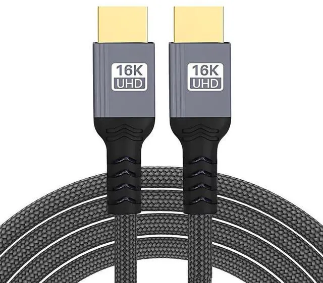 Main image of xiwai 16K 8K UHD HDMI 2.2 Version Cable 50cm/1.6ft Braided Nylon Type-A Male to HDMI Male HDTV Cord for HDTV Desktop Laptop Monitor