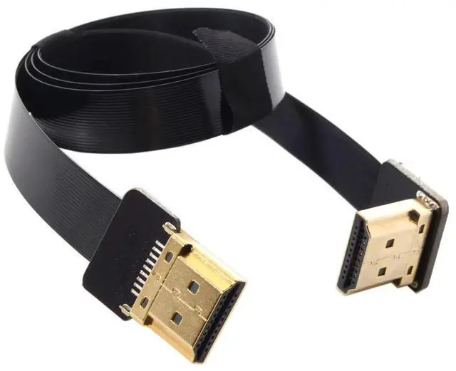Main image of JSER CYFPV FPV HDMI Male to Up Angled 90D HDMI Male HDTV FPC Flat Cable for FPV HDTV Multicopter Aerial Photography (0.5m)