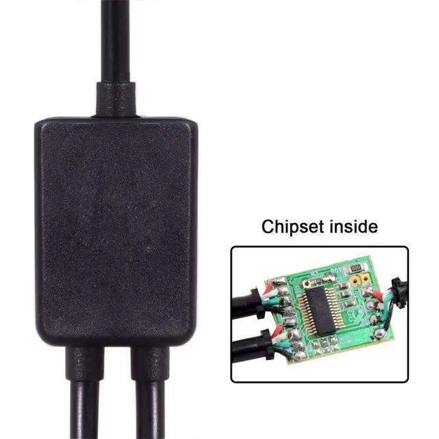 Alt view image 3 of 7 - JSER Micro USB 2.0 OTG to Dual Ports Micro USB 2.0 5Pin Female Hub Cable Compatible for Laptop PC & Mouse & Flash Disk