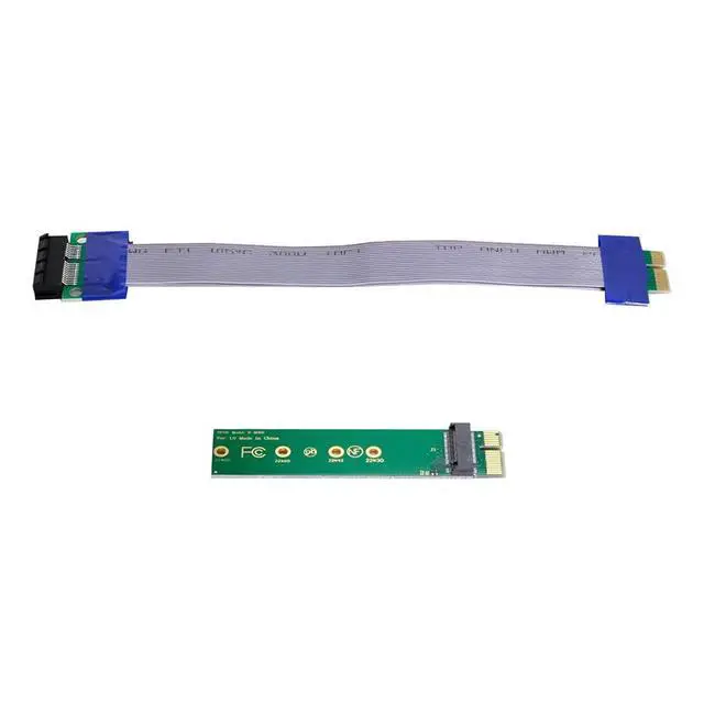Alt view image 2 of 7 - xiwai NGFF M-Key NVME AHCI SSD to PCI-E 3.0 1x x1 Vertical Adapter with Cable Male to Female Extension