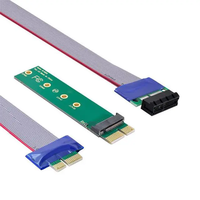 Alt view image 4 of 7 - xiwai NGFF M-Key NVME AHCI SSD to PCI-E 3.0 1x x1 Vertical Adapter with Cable Male to Female Extension