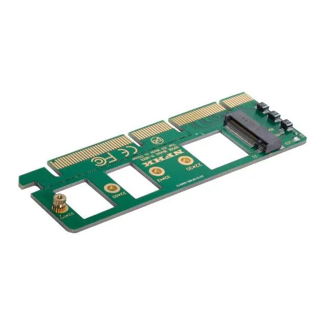 Alt view image 6 of 7 - xiwai NVME AHCI SSD NGFF M-Key to PCI-E 3.0 16x x4 Adapter for XP941 SM951 PM951 A110 m6e 960 EVO SSD