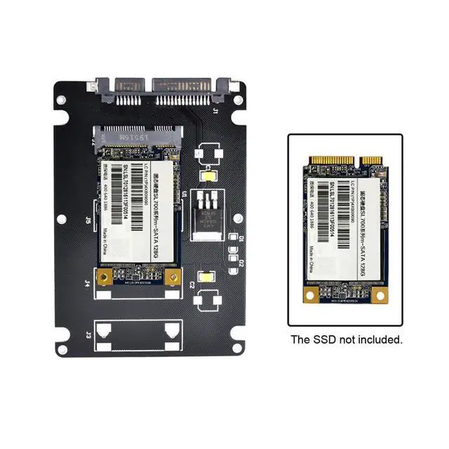 Alt view image 5 of 7 - xiwai mSATA SSD Mini PCI-E to 2.5" SATA Hard Disk Enclosure Case Converter Adapter for MSATA SSD