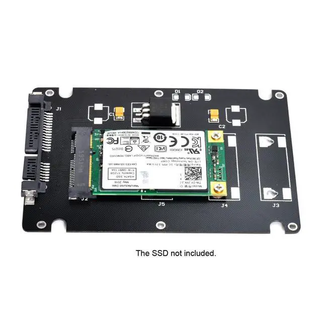 Alt view image 7 of 7 - xiwai mSATA SSD Mini PCI-E to 2.5" SATA Hard Disk Enclosure Case Converter Adapter for MSATA SSD