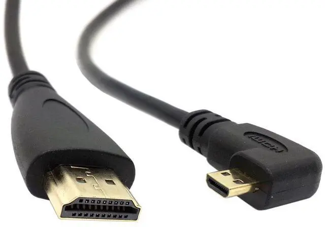 Main image of chenyang HDMI Male to Micro HDMI Male 90 Degree Right Angled HDTV Cable 50cm for Cell Phone & Tablet