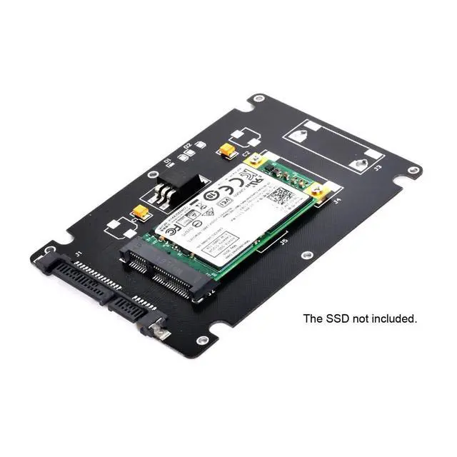 Alt view image 6 of 7 - xiwai mSATA SSD Mini PCI-E to 2.5" SATA Hard Disk Enclosure Case Converter Adapter for MSATA SSD