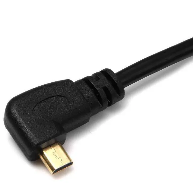 Alt view image 6 of 6 - chenyang HDMI Male to Micro HDMI Male 90 Degree Right Angled HDTV Cable 50cm for Cell Phone & Tablet