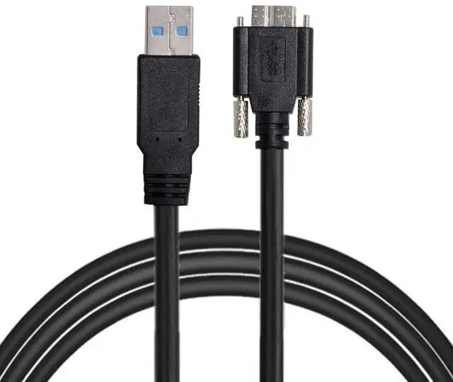 Main image of Chenyang 15ft 5m USB 3.0 A Type Cable Male to Micro USB 3.0 B Male with Mount Panel Screws for Camera Disk