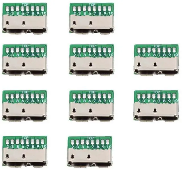 Main image of xiwai 10pcs/Set DIY OEM Micro USB 3.0 10Pin Female Socket Mount SMT Type Receptacle PCB Board for USB Disk