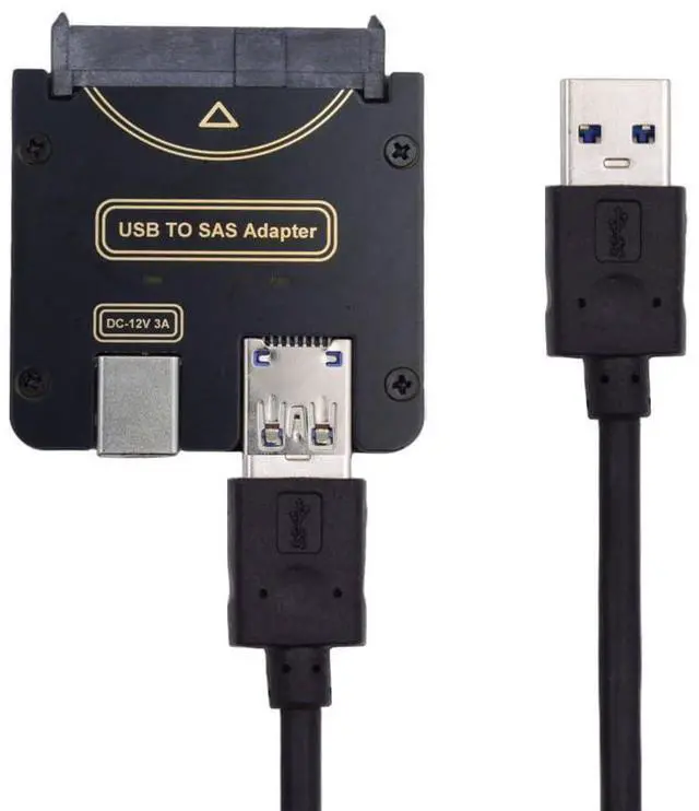 Main image of Xiwai SAS SFF-8482 29Pin to USB 3.0 5Gbps Raid Hard Disk Drive Adapter with Chipset and Power Port (12V/3A Power Supply)