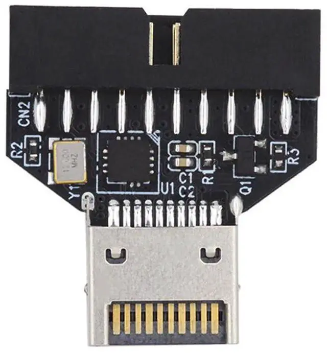 Main image of xiwai 10Gbps Type-E IDC Socket USB 3.1 Front Panel Header to USB 3.0 20Pin Header Extension Adapter with CH334P for Desktop Motherboard