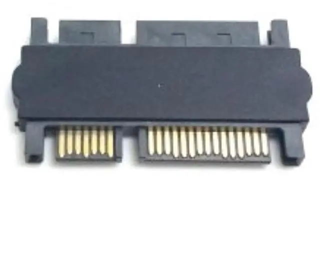 Alt view image 2 of 3 - chenyang 3.5 & 2.5inch SATA 22Pin 7+15 Male to SATA 22P 7+15 Male Extension Convertor Straight Adapter