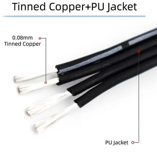 Alt view image 2 of 7 - xiwai 13cm USB 2.0 Type-A Male to Mini 5Pin USB Male Male Data Flat Slim FPC Cable for FPV & Disk & Phone