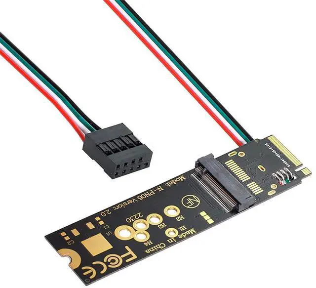 Alt view image 6 of 7 - xiwai NGFF A/E-Key Card to M.2 NGFF Key-M NVME SSD Adapter for AX200