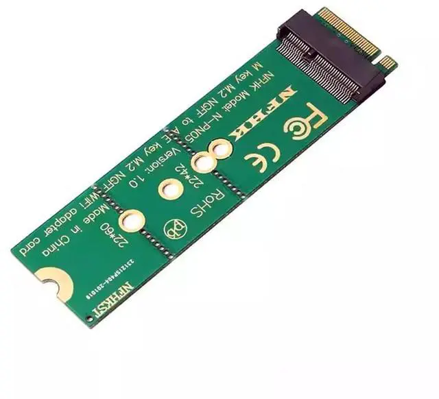 Main image of Xiwai NGFF Riser Key-E WiFi Card Wireless to M.2 NGFF Key-M NVME SSD Adapter Compatible with Wifi6 WIFI7 Networking Card