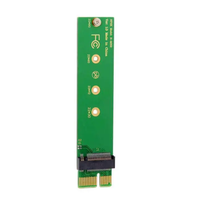 Alt view image 2 of 7 - JSER NGFF M-Key NVME AHCI SSD to PCI-E 3.0 1x PCIE4.0 x1 Vertical Adapter Compatible for XP941 SM951 PM951 960 EVO SSD