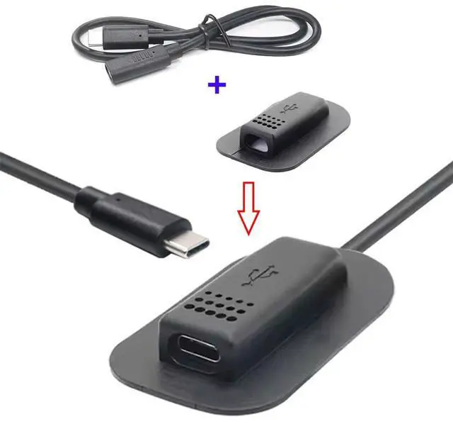 Alt view image 2 of 7 - 65W USB-C Type-C Extension Cable Male to Female for Backpack Charging Practical Convenient Outdoor Travel Camping External