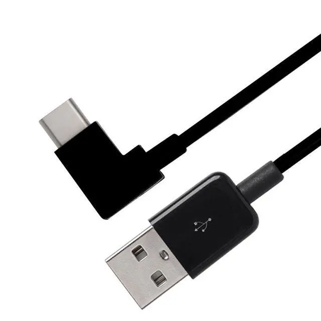 Alt view image 4 of 6 - JSER 100cm Right Angled USB 3.1 Type C USB-C to USB 2.0 Cable 90 Degree Connector Compatible for Tablet & Mobile Phone