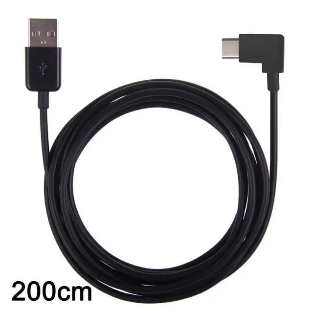 Alt view image 5 of 5 - JSER Xiwai 200cm Right Angled USB 3.1 Type C USB-C to USB 2.0 Cable 90 Degree Connector for Tablet & Mobile Phone