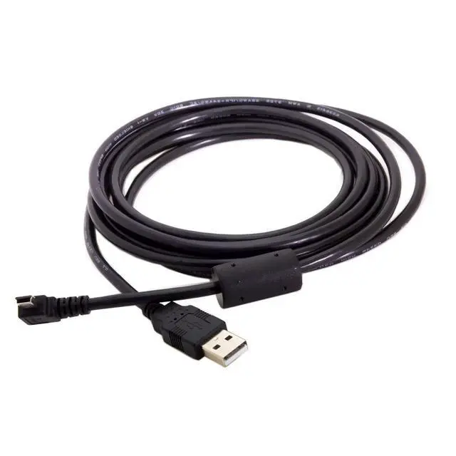 Alt view image 7 of 7 - JSER Mini USB B Type 5Pin Male Left Angled 90 Degree to USB 2.0 Male Data Cable with Ferrite 3.0m