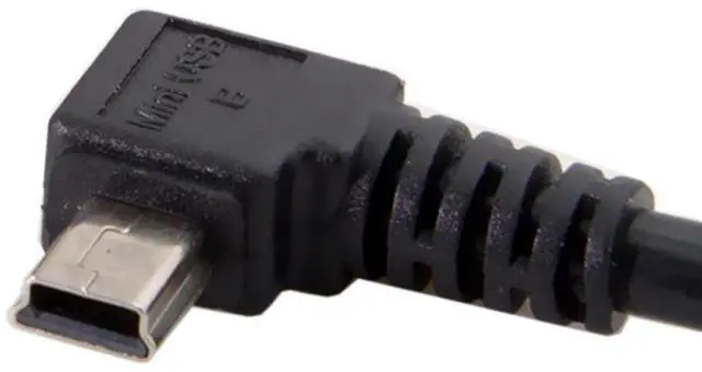 Alt view image 5 of 7 - JSER Mini USB B Type 5pin Male Right Angled 90 Degree to USB 2.0 Male Data Cable with Ferrite 3.0m (300cm)