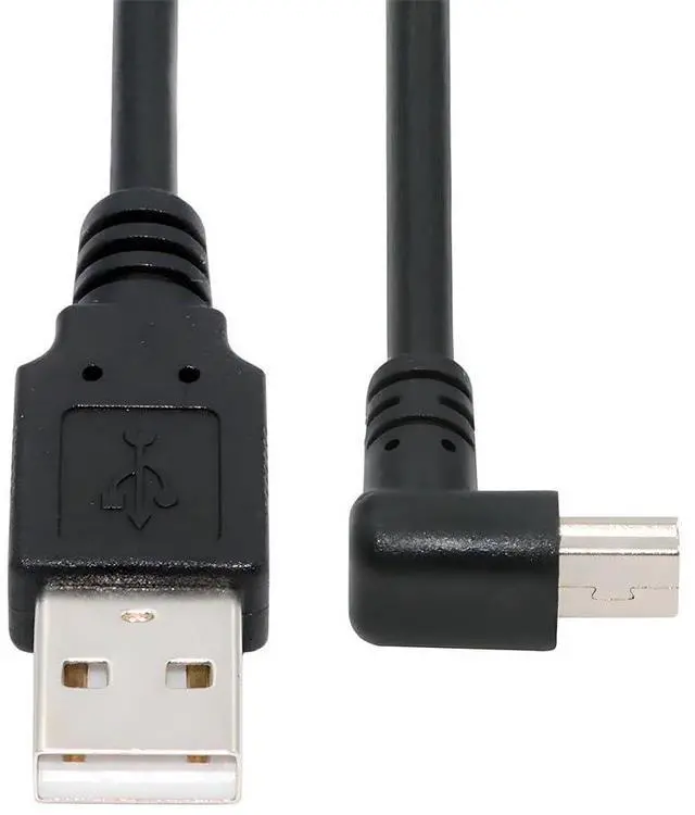 Main image of JSER Mini USB2.0 Type-B 5Pin Male Up Angled 90 Degree Connector to USB 2.0 Male Type-A Power Data Cable 50cm for Camera GPS MP3 MP4