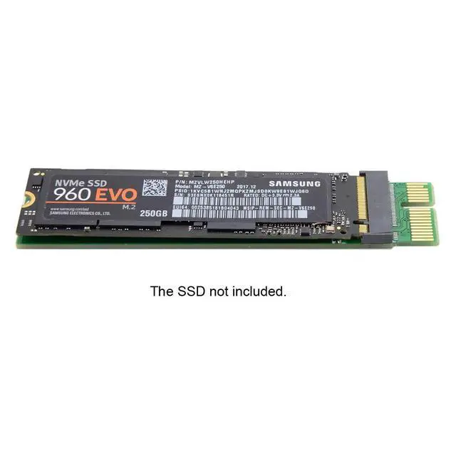 Alt view image 6 of 7 - JSER NGFF M-Key NVME AHCI SSD to PCI-E 3.0 1x PCIE4.0 x1 Vertical Adapter Compatible for XP941 SM951 PM951 960 EVO SSD