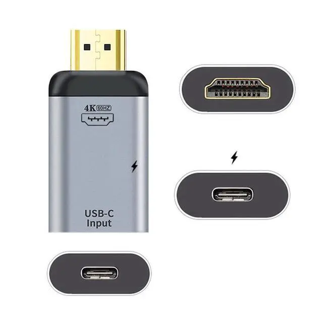 Alt view image 5 of 7 - xiwai USB-C Type C Female Source to HDMI Sink HDTV & PD Power Adapter 4K 60hz 1080p for Phone & Laptop