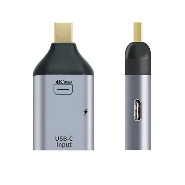Alt view image 4 of 7 - xiwai USB-C Type C Female Source to Mini Displayport DP Sink HDTV & PD Power Adapter 4K 60hz 1080p for Phone & Laptop