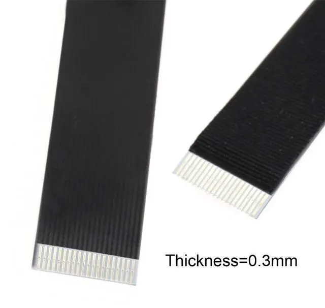 Alt view image 5 of 7 - xiwai 0.2M Down Angled USB 2.0 Type-A Male to Micro USB 5Pin Male Data Flat Slim FPC Cable for FPV & Disk & Phone