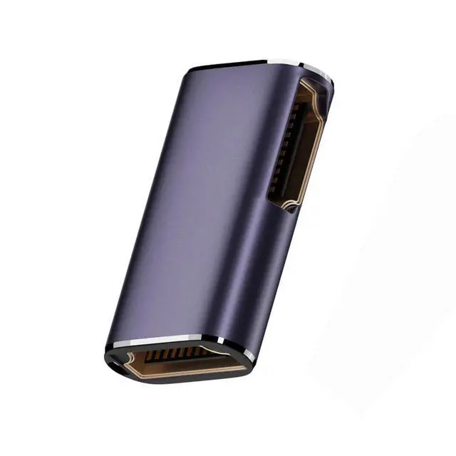 Alt view image 4 of 7 - xiwai HDMI 8K Female to HDMI 2.1 Female 90 Degree Angled UHD Extension Gold Converter Adapter Support 8K 60hz HDTV
