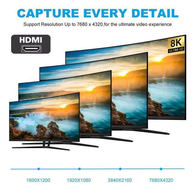 Alt view image 7 of 7 - xiwai HDMI 8K Male to HDMI 2.1 Female Vertical 90 Degree Left Angled Low Profile UHD Extension Adapter Support 8K 60hz HDTV